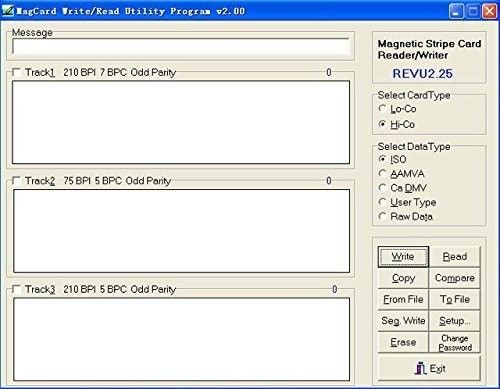 MSR605 Magnetic Stripe Card Reader Writer для Windows USB 3 треки и программное обеспечение