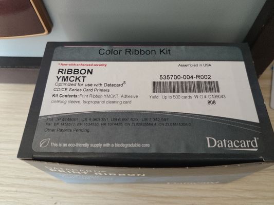 535700-004-R002 CD800 Печатная цветовая лента с нейлоновым материалом и 500 изображениями/ролл