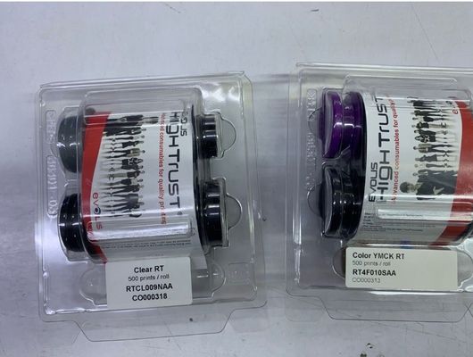 Evolis Avansia RT4F010SAA YMCK Цветовая лента RCL009NAA Чистая лента для печатного пленки с ретрансферной пленкой