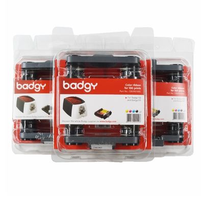 Цветная лента шириной 9 мм CBGR0100C совместима с принтерами карт Badgy100 и Badgy200