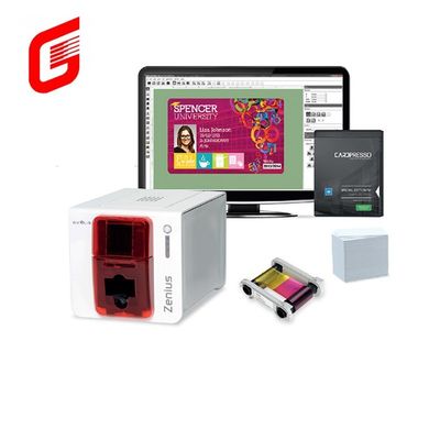 Высокоскоростной цветовой принтер YMCKO Evolis Zenius для карт CR80