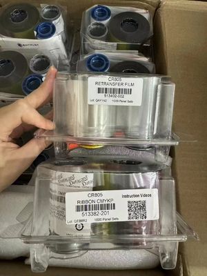Карта данных 513382-201 YMCK Цветная лента Карта данных 513402-002 Мембранная лента Высокое качество CR805 Карточный принтер