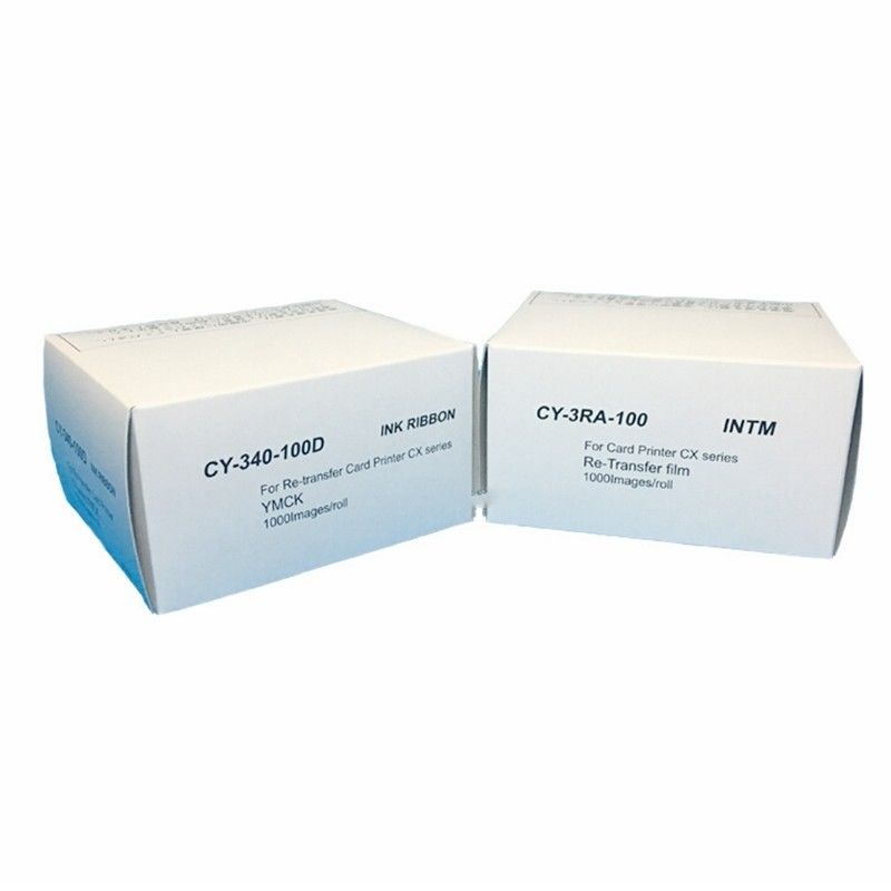 CY-340-100D YMCK лента и CY-3RA-100 ретрансферная пленка выбор для принтера CY-340-100
