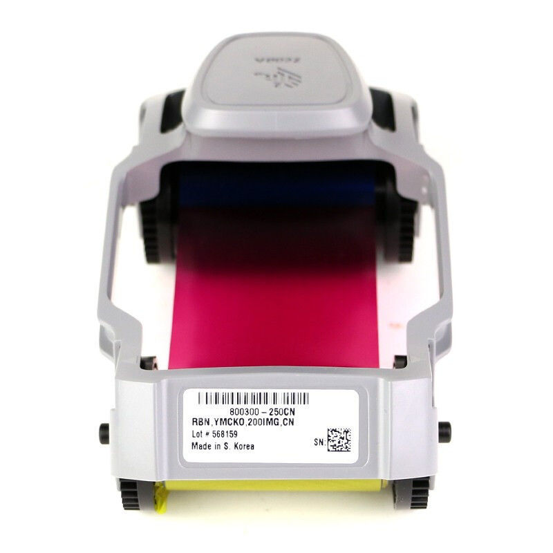 Zebra ZC100 / ZC300 Серия ID-карточный принтер 800300-250CN YMCKO Цветная лента 200 отпечатков