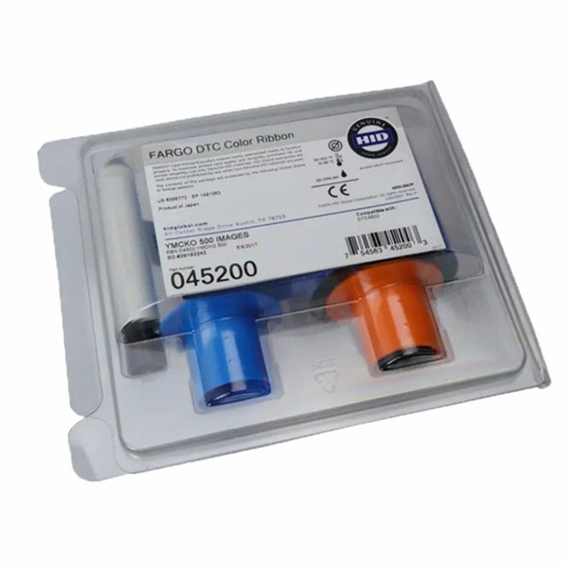 Fargo 45200 YMCKO Цветные ленты для принтеров карт DTC4500 DTC4500e 500 изображений на рулон